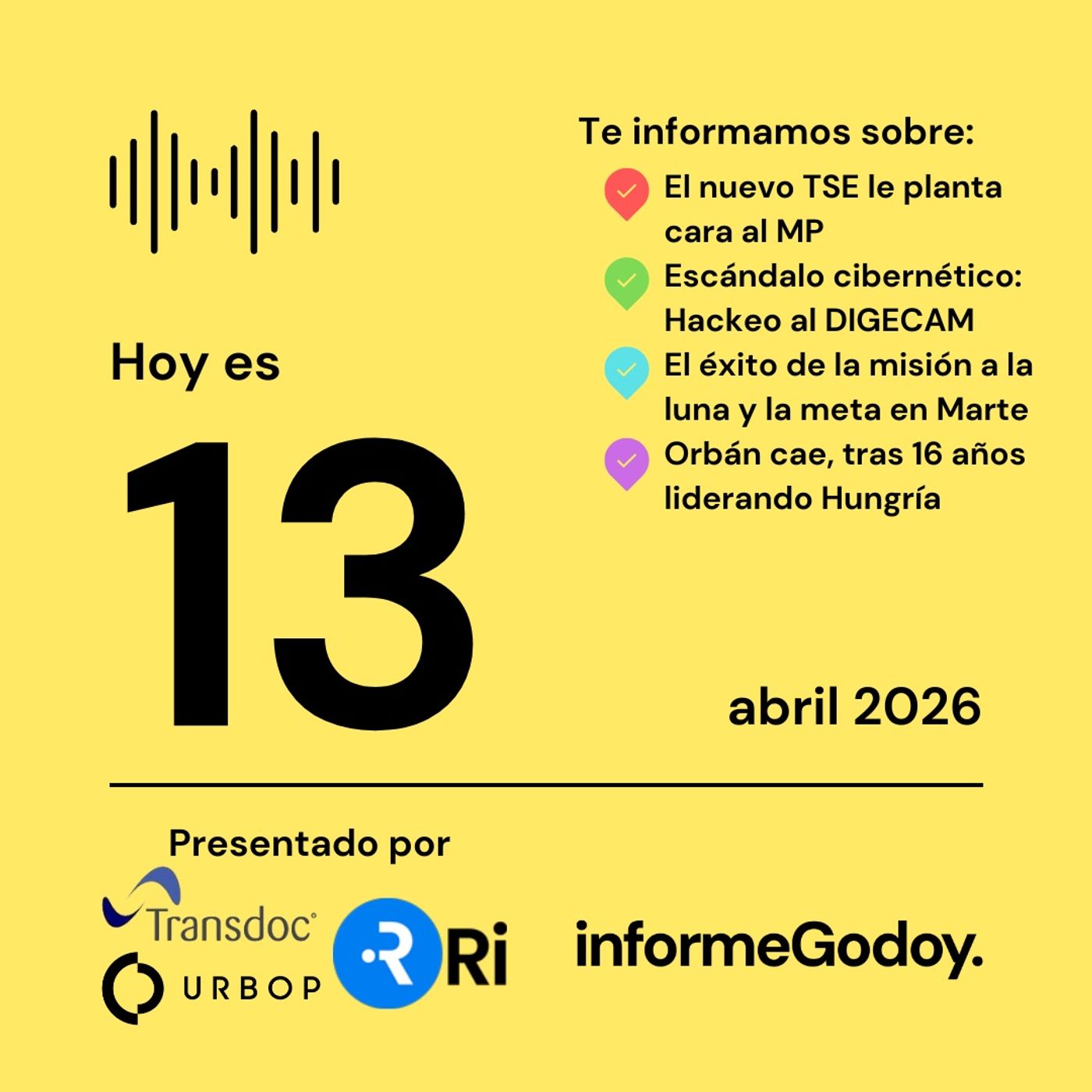 13 de abril 2026 episode artwork
