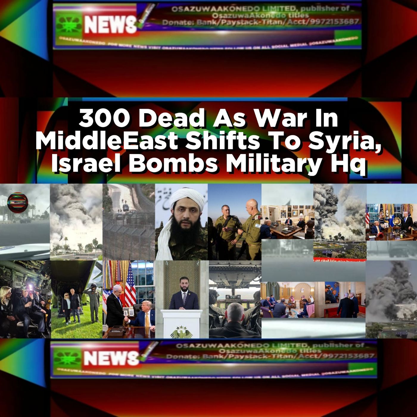 300 Dead As War In MiddleEast Shifts To Syria, Israel Bombs Military Hq episode artwork