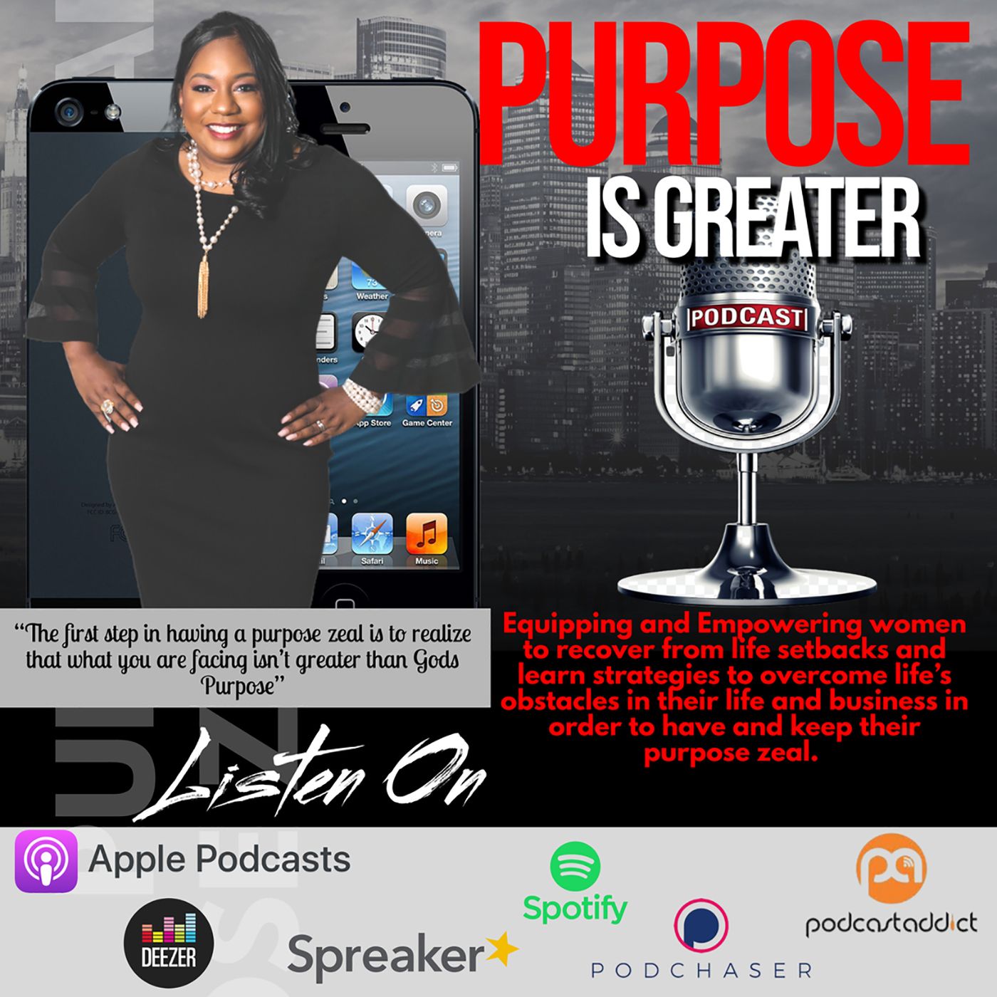 Purpose is Greater Podcast/Show Breaking The Chains-Book Collaboration with Co Author Nichole Shoffner