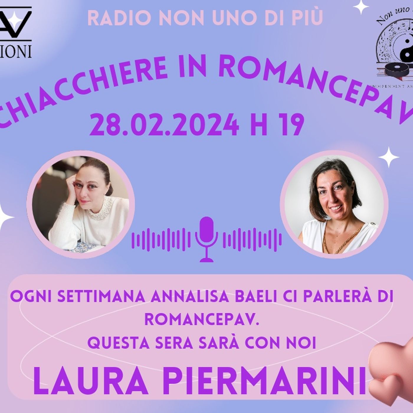 "Chiacchiere In Romance Pav"...Laura Piermarini episode artwork