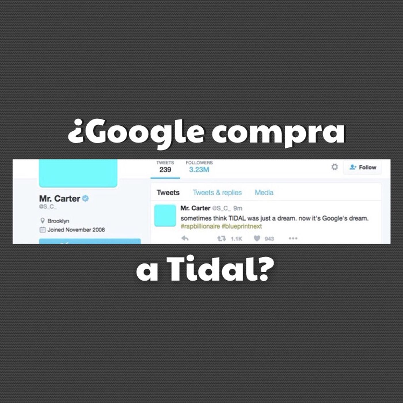 Google comprará hoy a Tidal ⁉️ ¿será broma de 1 de abril?