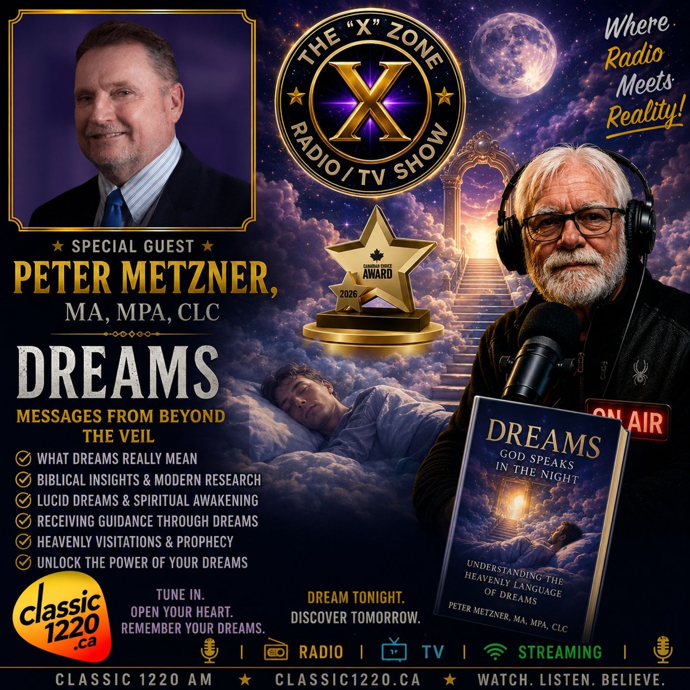 Rob McConnell Interviews - PETER METZNER, MA, MPA, CLC - Dreams episode artwork