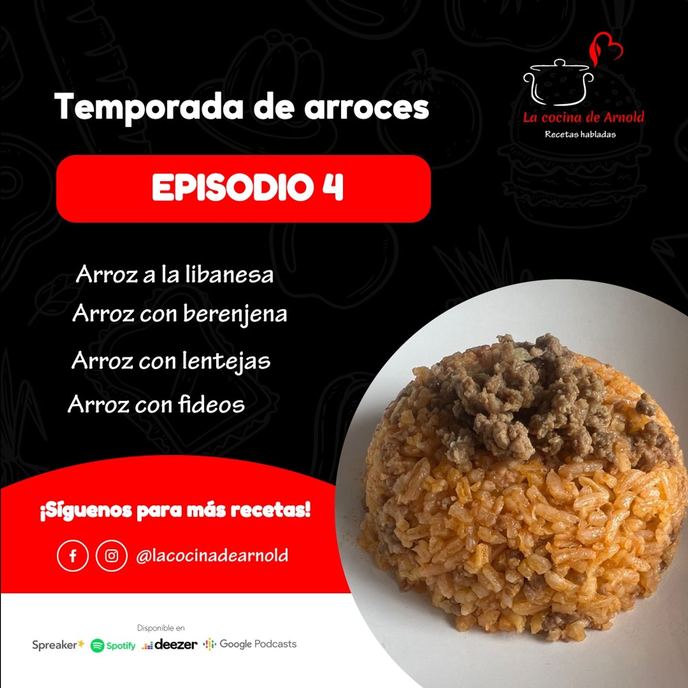 La cocina de Arnold, recetas habladas