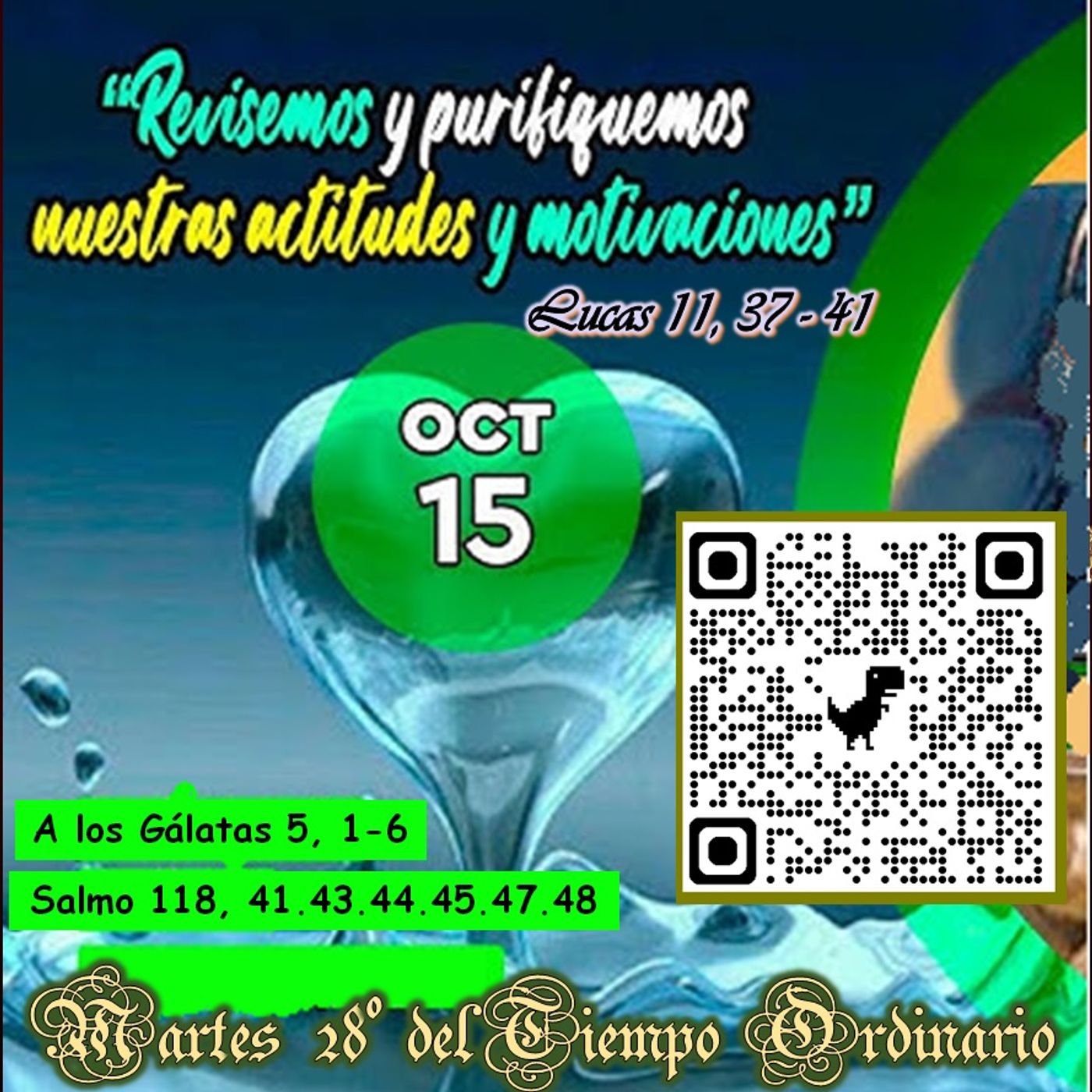 15 de octubre, Martes de la 28ª semana del Tiempo Ordinario. Memoria obligatoria de Santa Teresa de Jesús, virgen y doctora de la Iglesia. episode artwork