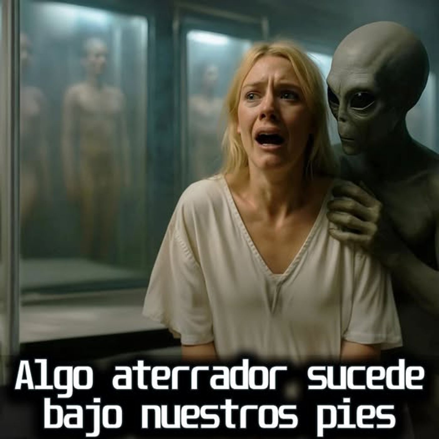 Filas de HUMANOS VIVOS en estado de SUSPENSION