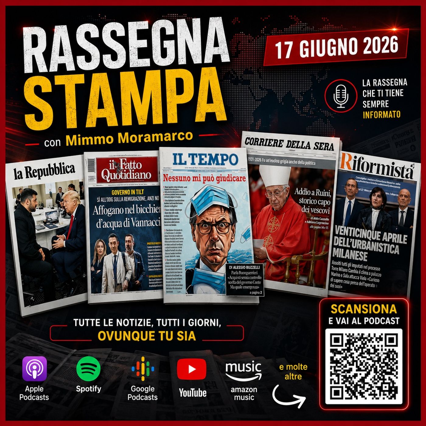 Rassegna stampa del 17 giugno 2026 episode artwork