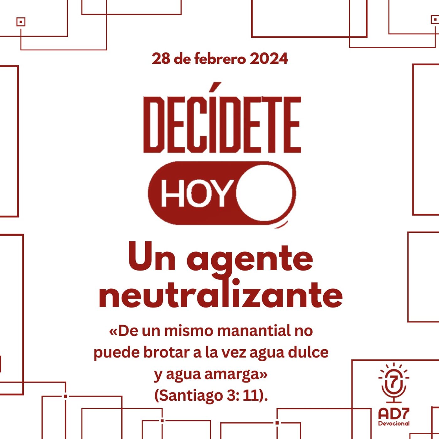 Un agente neutralizante | Devocional de Jóvenes | 28 de febrero 2024 episode artwork