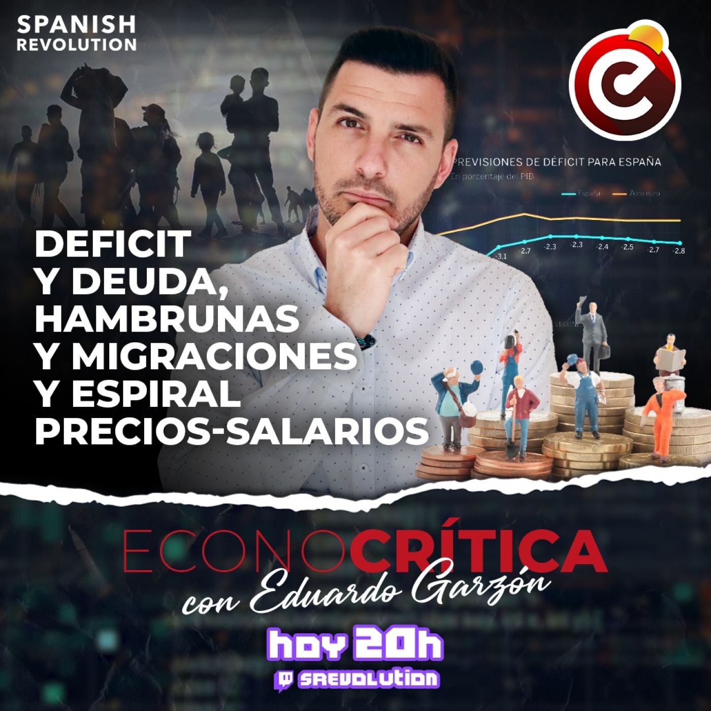 Econocrítica 1x15 Completo - Déficit y deuda, factura luz, salarios, hambrunas y migraciones, Bulo Vozpópuli