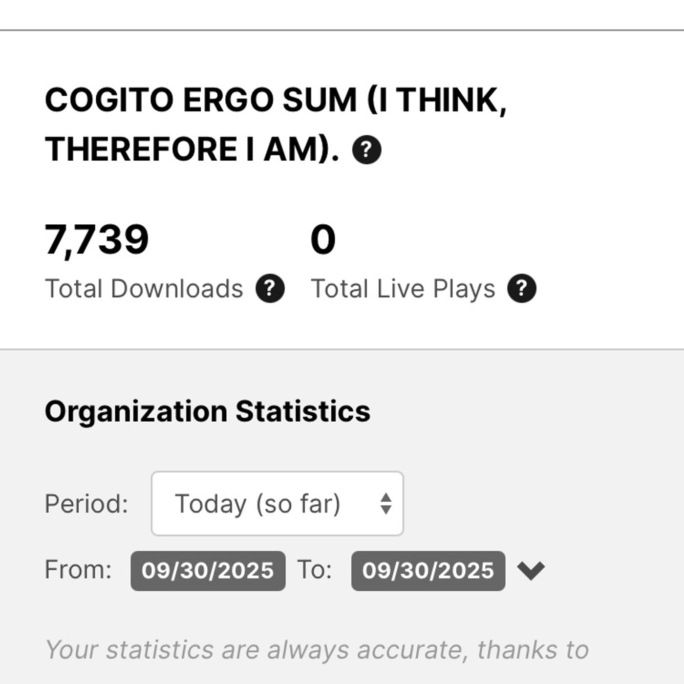 JUST TO SAY "THANK YOU SO MUCH" FOR LISTENING!🙏