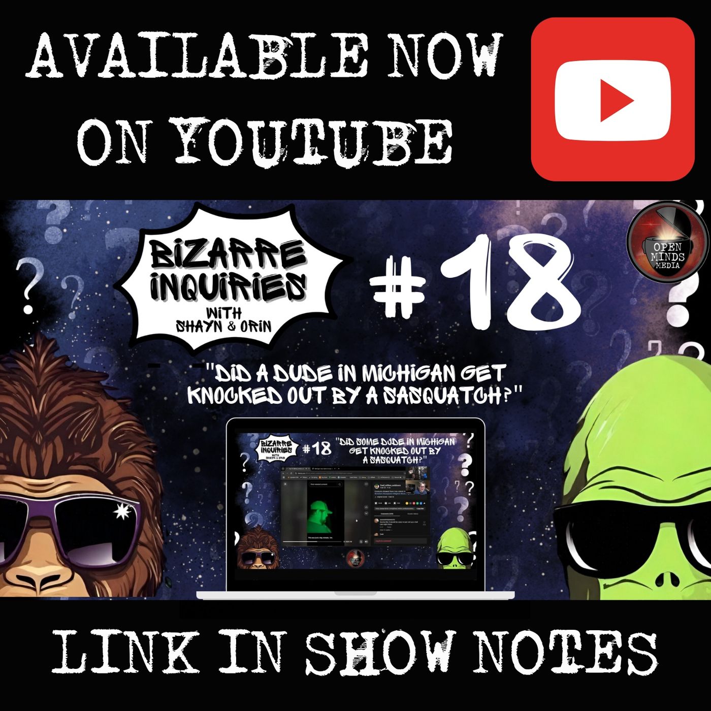 Bizarre Inquiries #18 "Did some dude in Michigan get knocked out by a Sasquatch?"