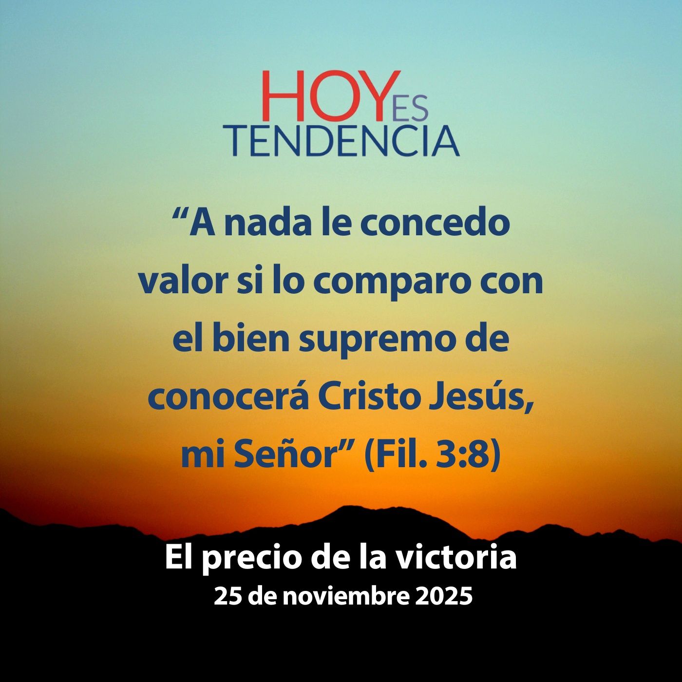 El precio de la victoria ~ Devocional de Jóvenes ~ 25 de noviembre 2025
