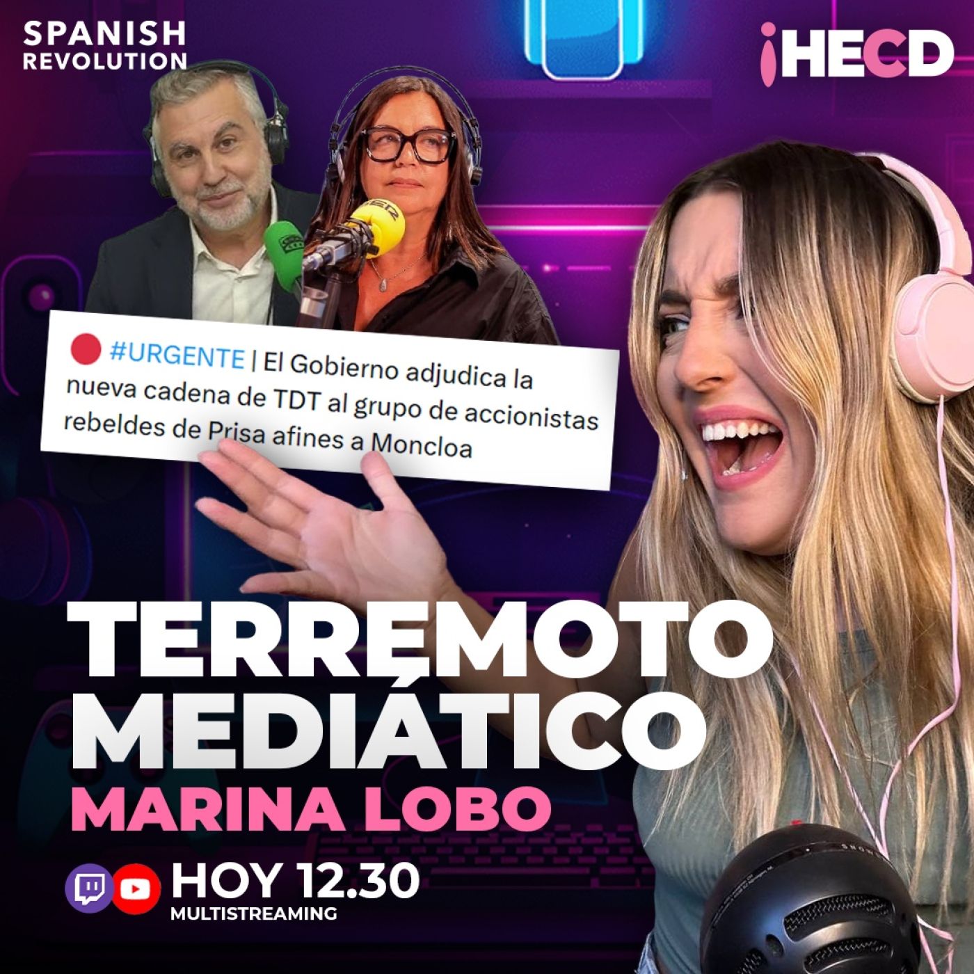 HECD! 601 Marina Lobo   Terremoto mediático: de Angels a...¿una nueva tele? + Última hora Zapatero