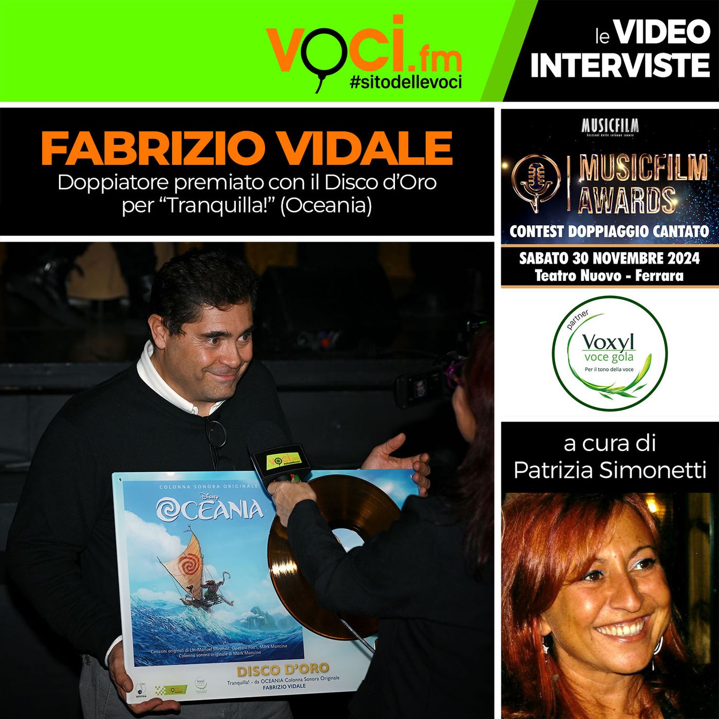 FABRIZIO VIDALE su VOCI.fm da "MUSICFILM AWARDS 2024" - clicca play e ascolta l'intervista episode artwork