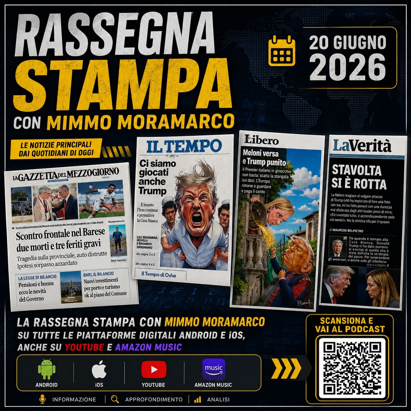 Rassegna stampa del 20 giugno 2026 episode artwork