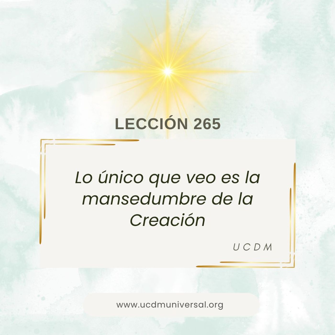 UCDM Universal LECCIÓN DEL DÍA