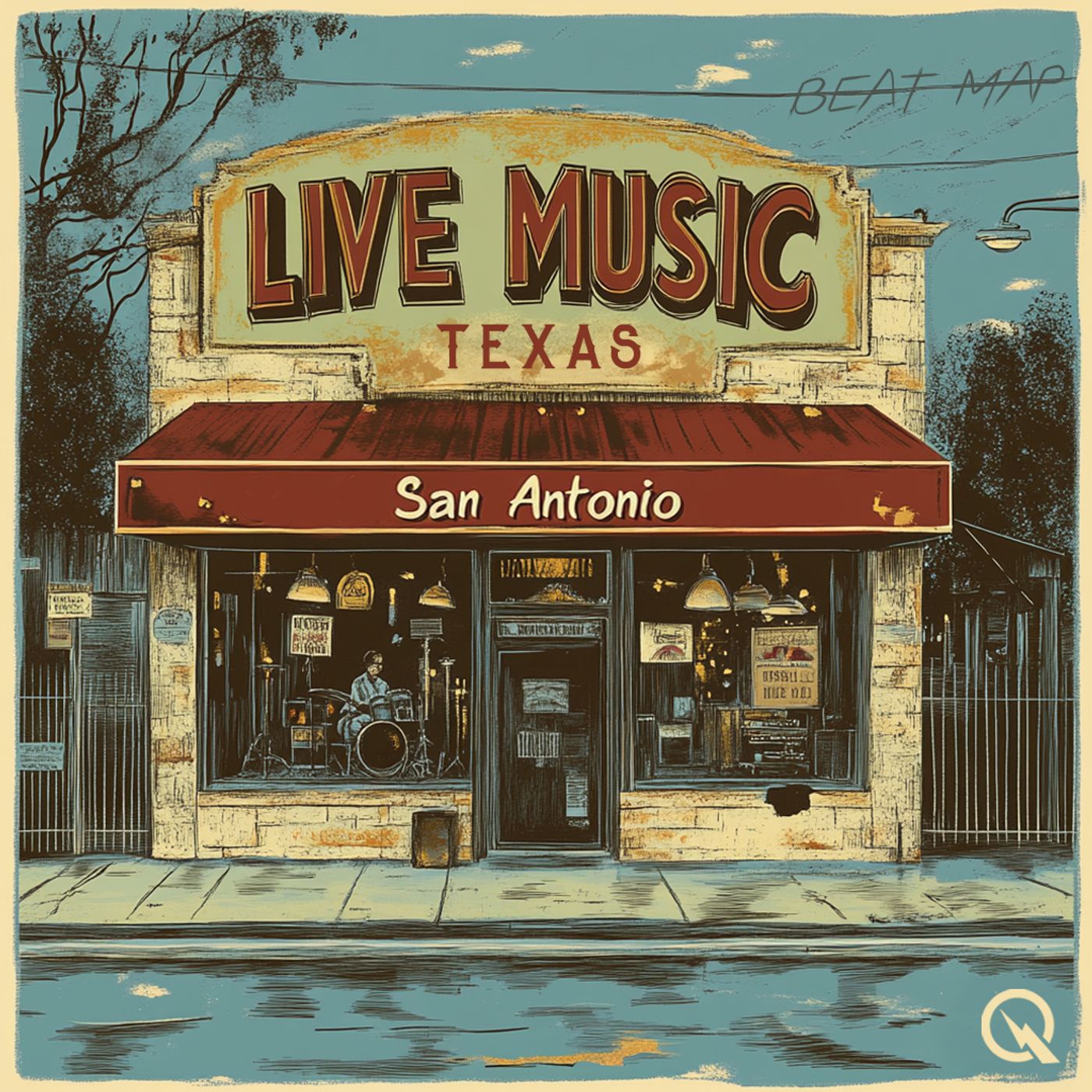 Live Music San Antonio - Beat Map