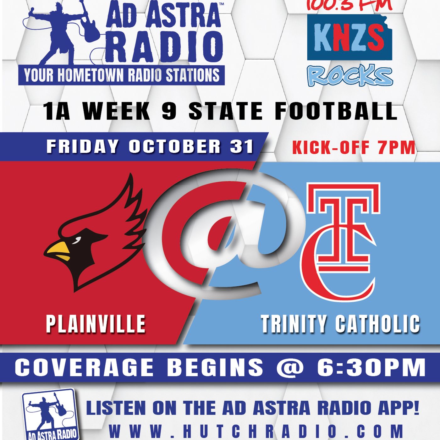 Plainville Cardinals at Hutchinson Trinity Catholic Celtics Football (October 31, 2025) episode artwork