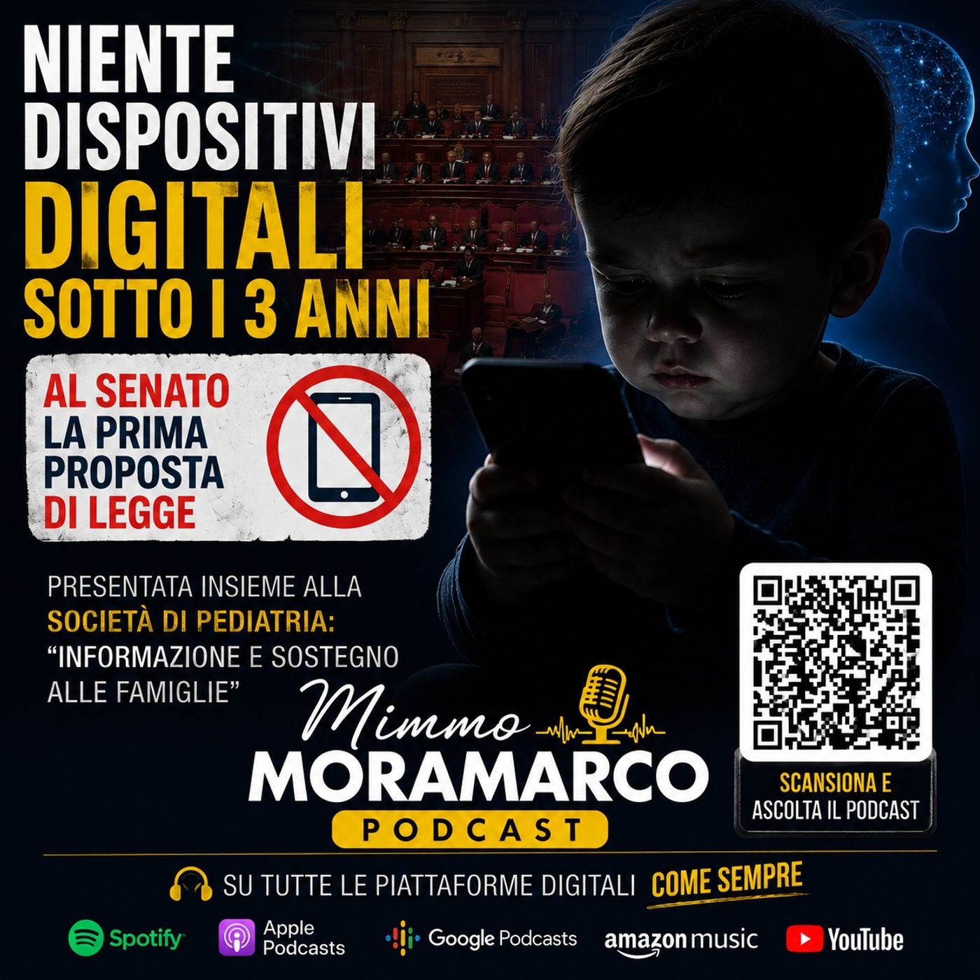 Niente dispositivi digitali sotto i 3 anni, prima proposta di legge episode artwork