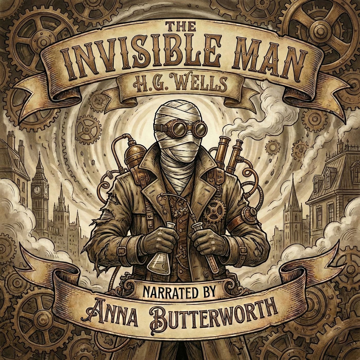 The Invisible Man, audiobook cover art