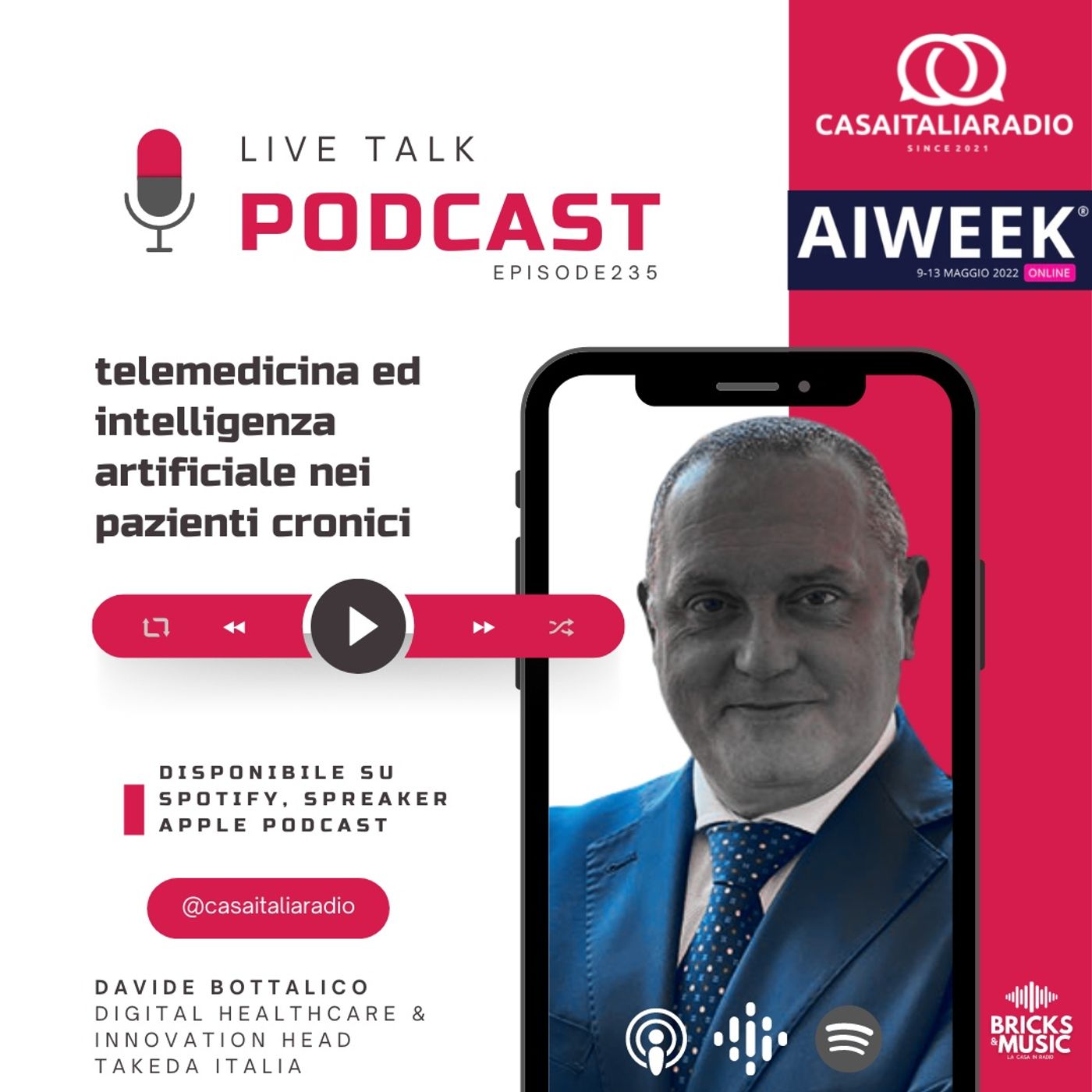 BM - Puntata N. 235 - Telemedicina e Intelligenza artificiale nella gestione di pazienti cronici episode artwork