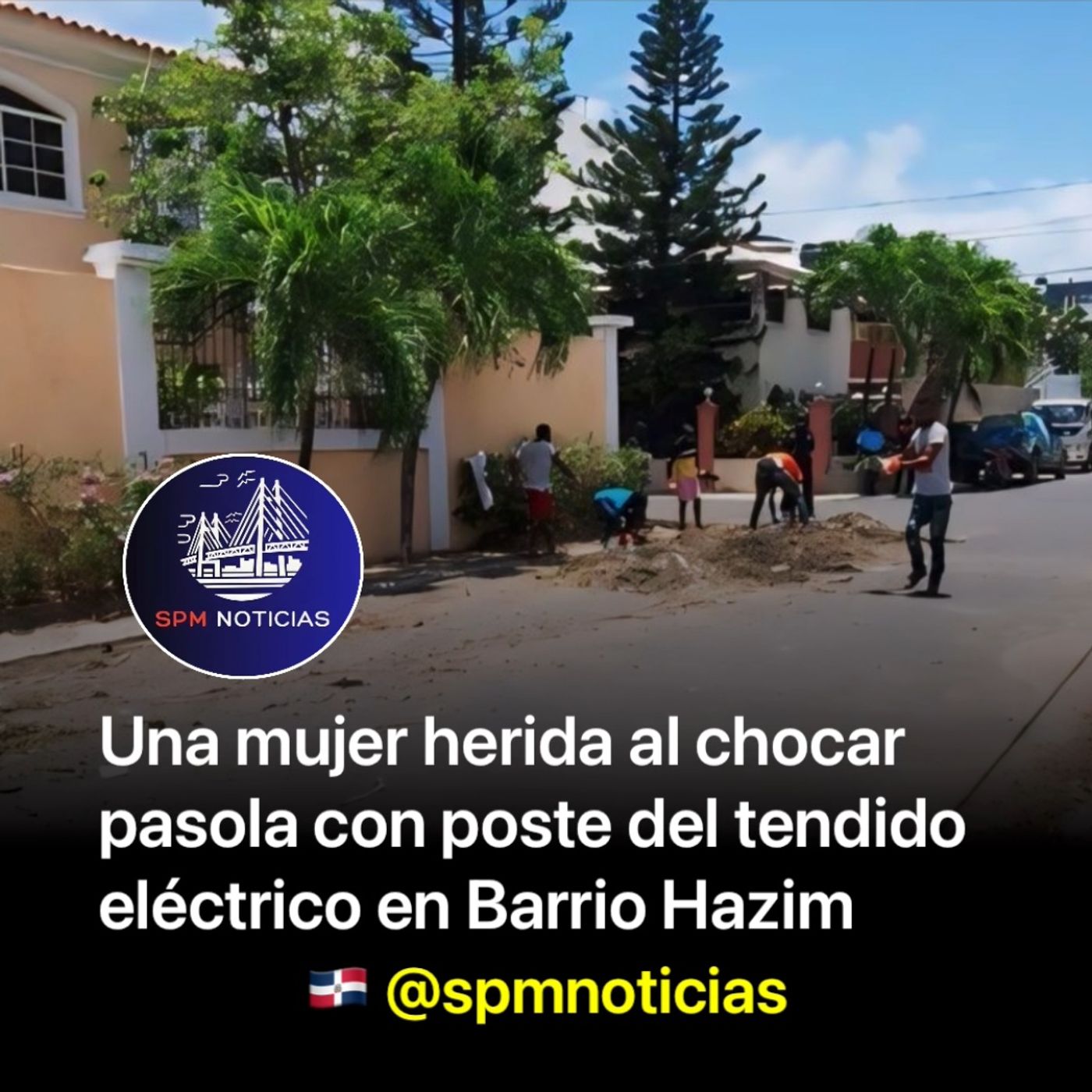 Una mujer herida al chocar pasola con poste del tendido eléctrico en Barrio Hazim de S.P.M. episode artwork