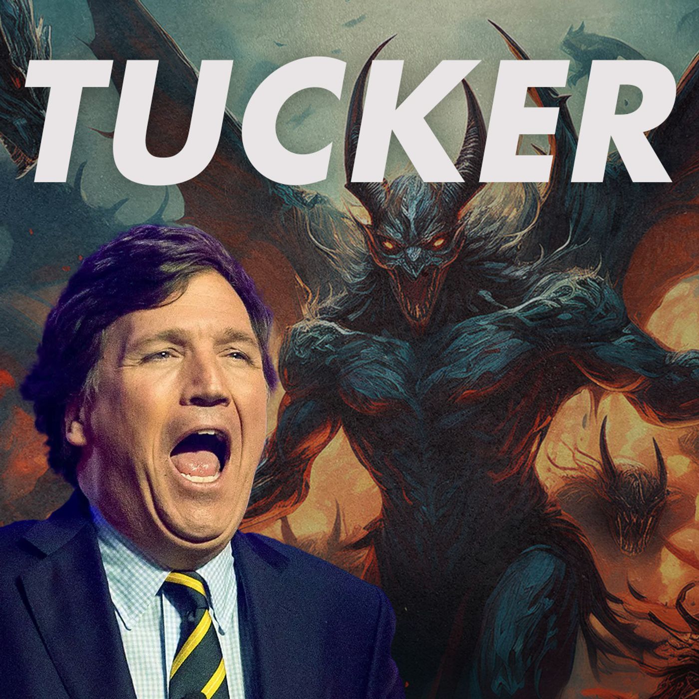 Tucker Carlson attacked by Demons?