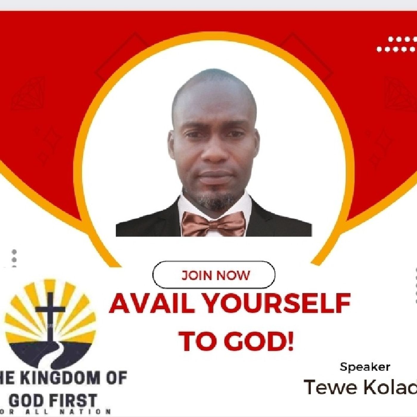 AVAIL YOURSELF TO GOD!