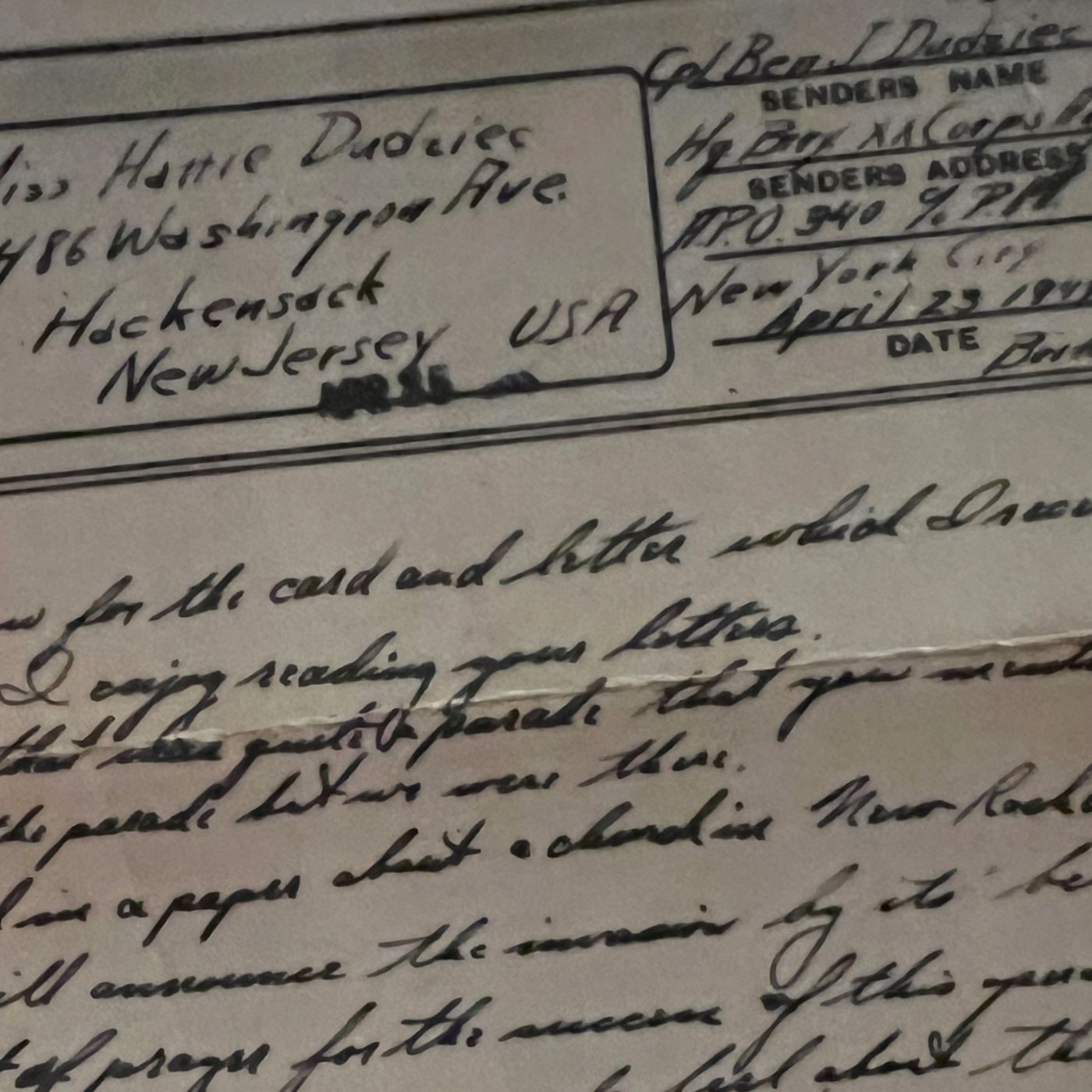 War and Family: Letters Home