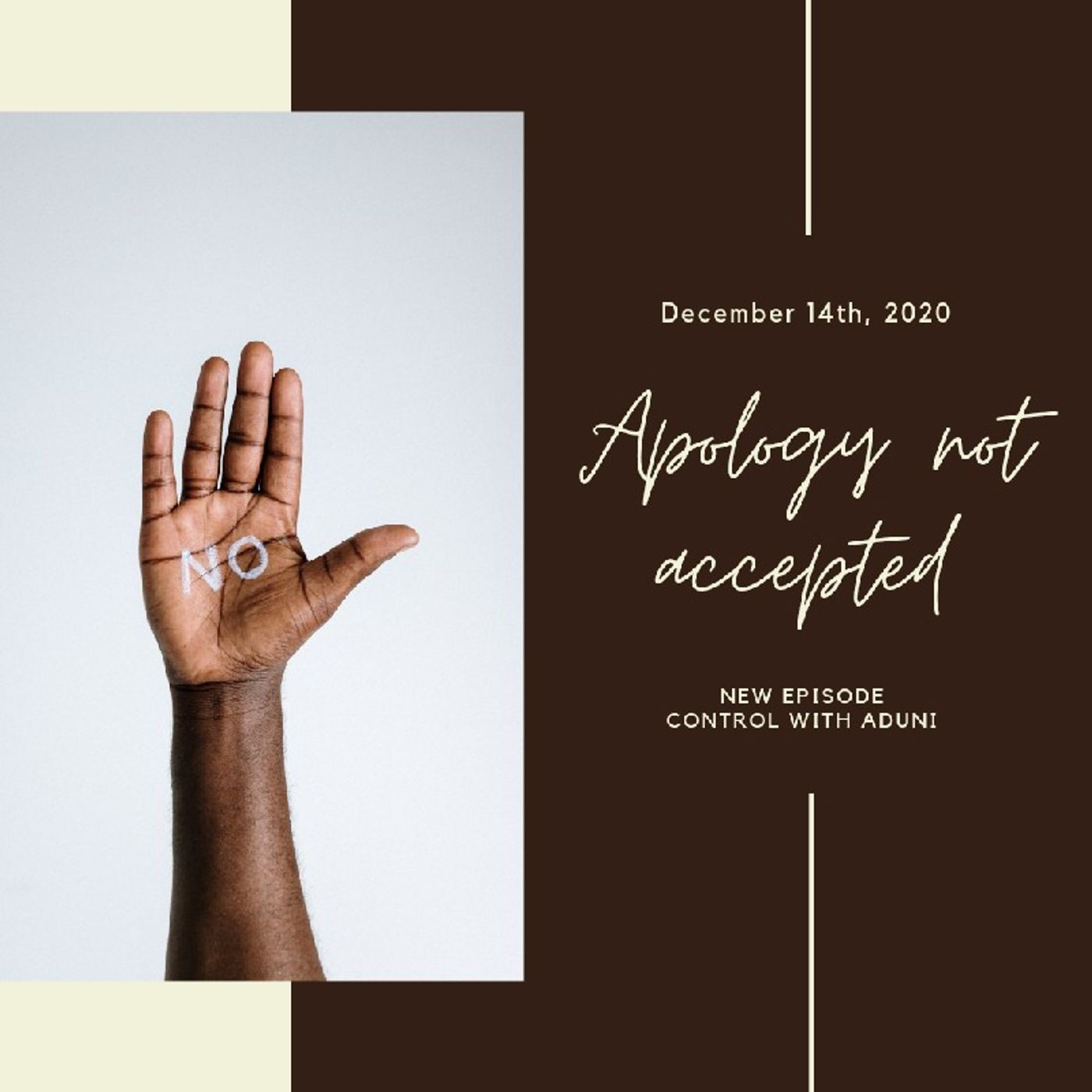 #06: Apology not accepted.