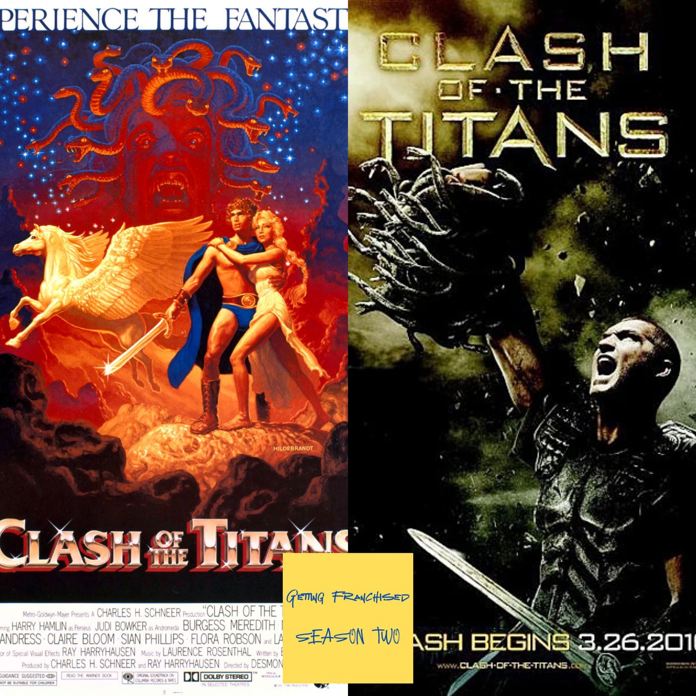 Getting Franchised Season 2: Clash of the Titans 1981 & Clash of the Titans 2010 episode artwork