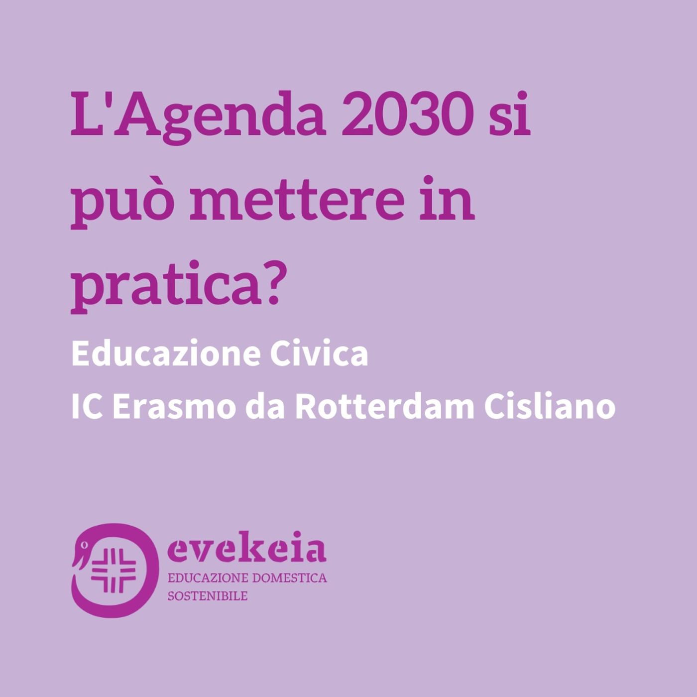 Una scommessa educativa