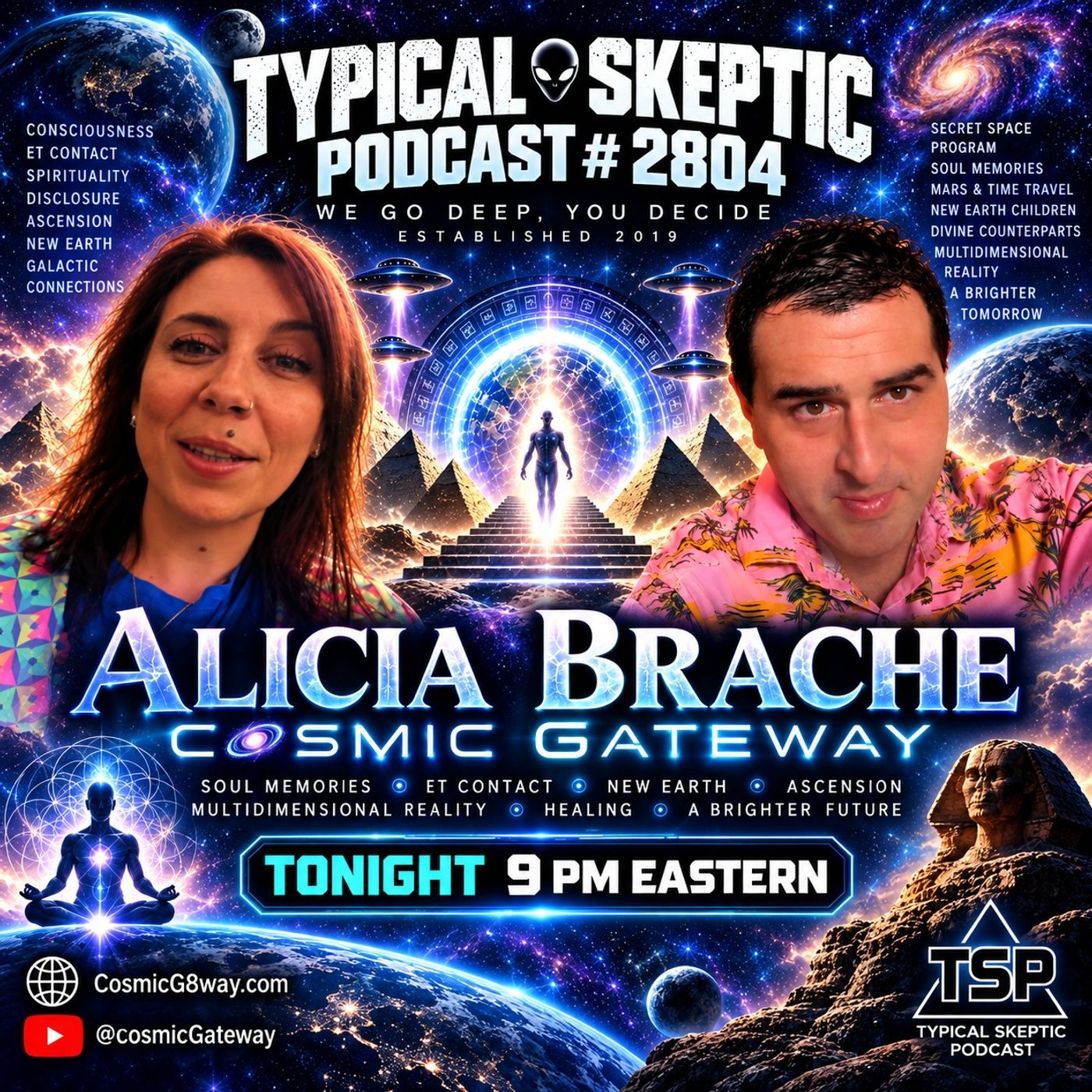 COSMIC GATEWAY: Soul Memories, ET Contact & The New Earth — Alisha Braché - TSP # 2804 episode artwork