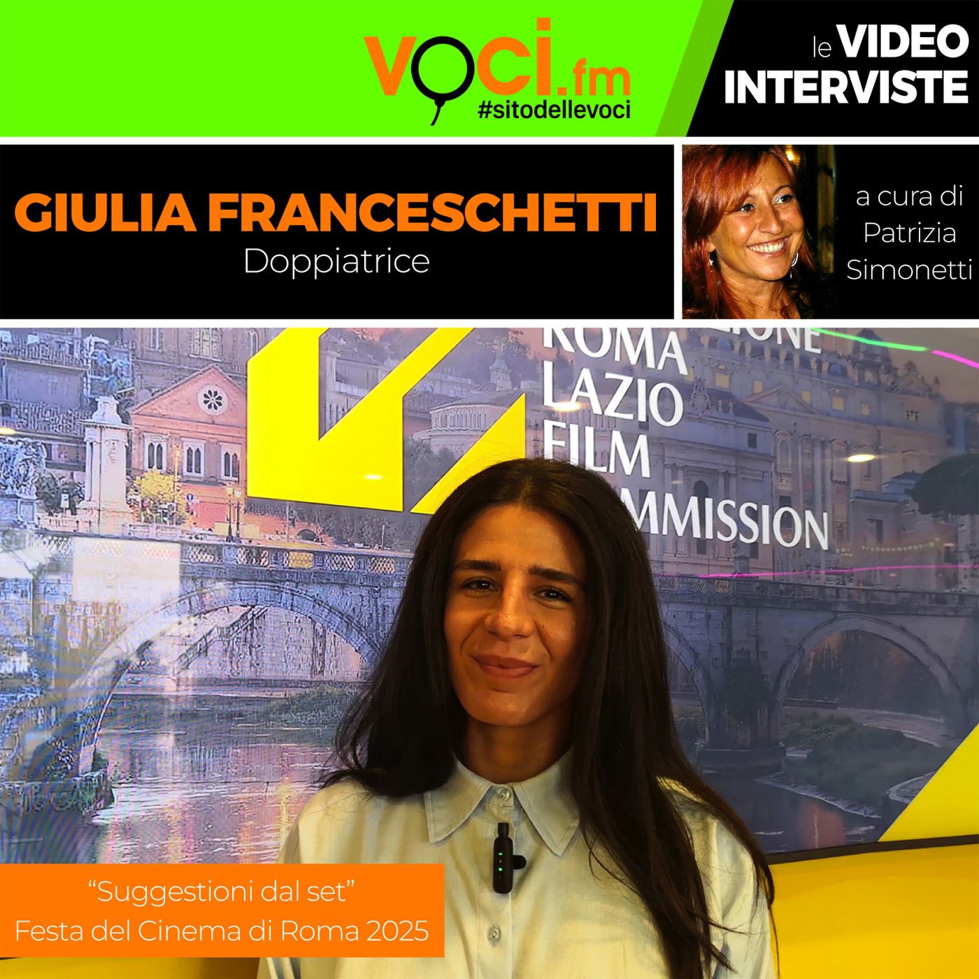 Suggestioni dal set: Giulia Franceschetti su VOCI.fm - clicca play e ascolta l'intervista episode artwork