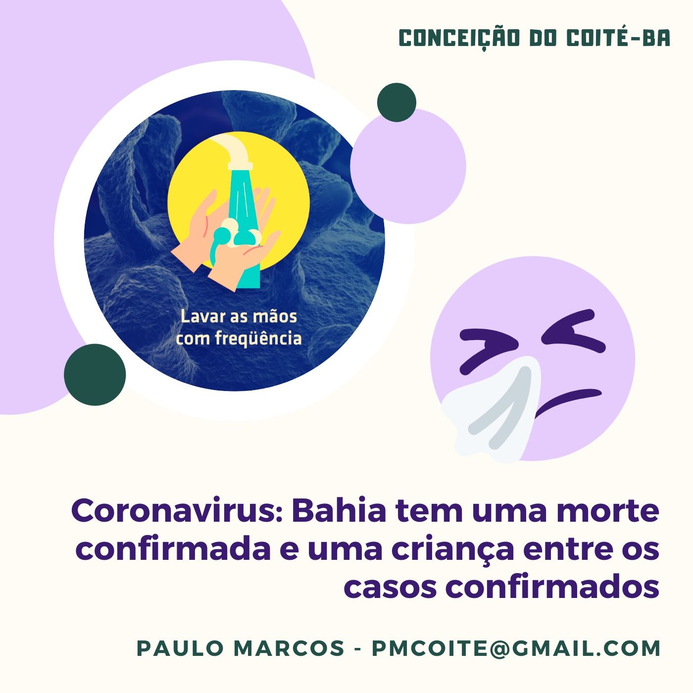 Coronavirus - Bahia tem uma morte confirmada e uma criança entre os casos confirmados Coronavirus - Bahia tem uma morte confirmada e uma criança entre os casos confirmados