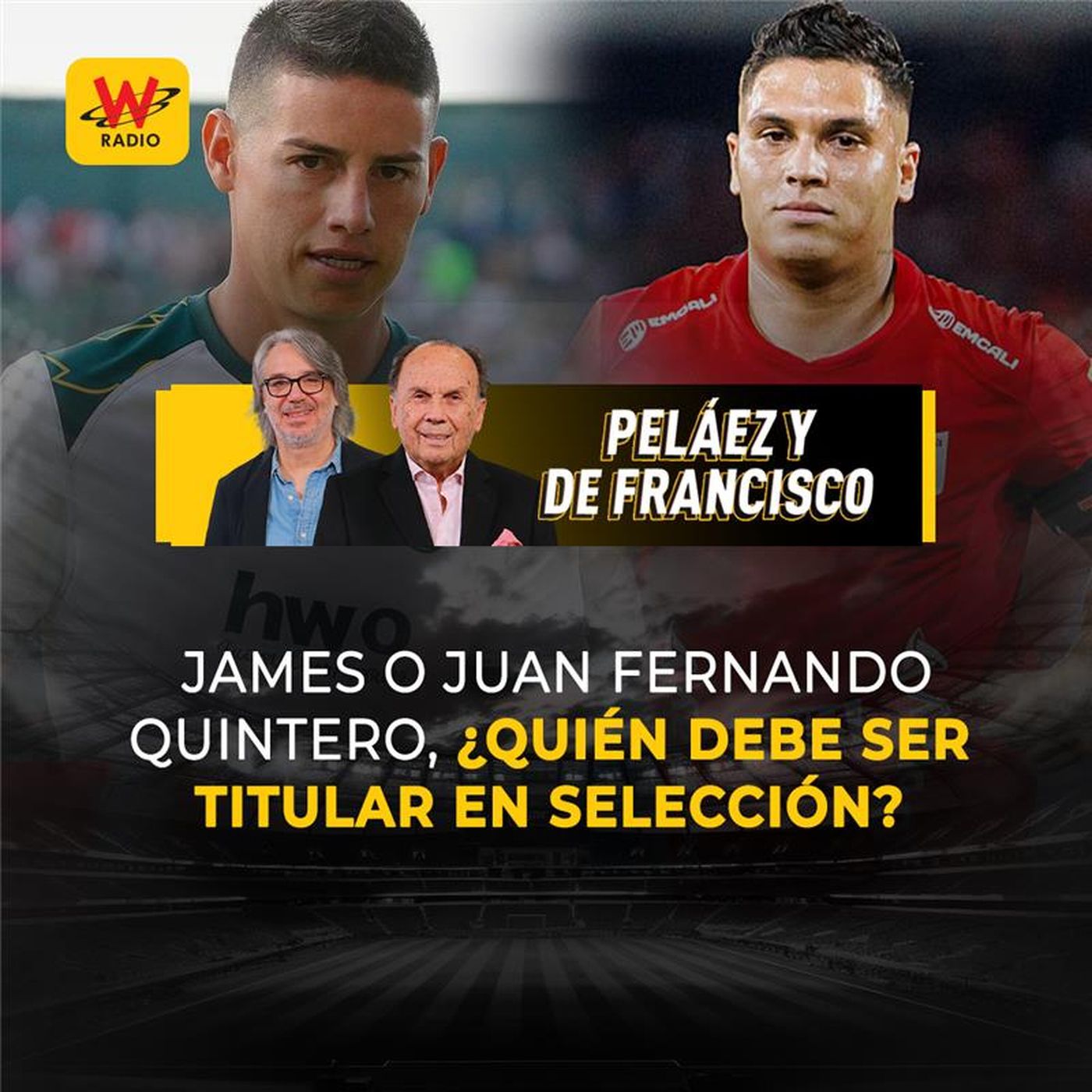 James o Juan Fernando Quintero, ¿quién debe ser titular en Selección?