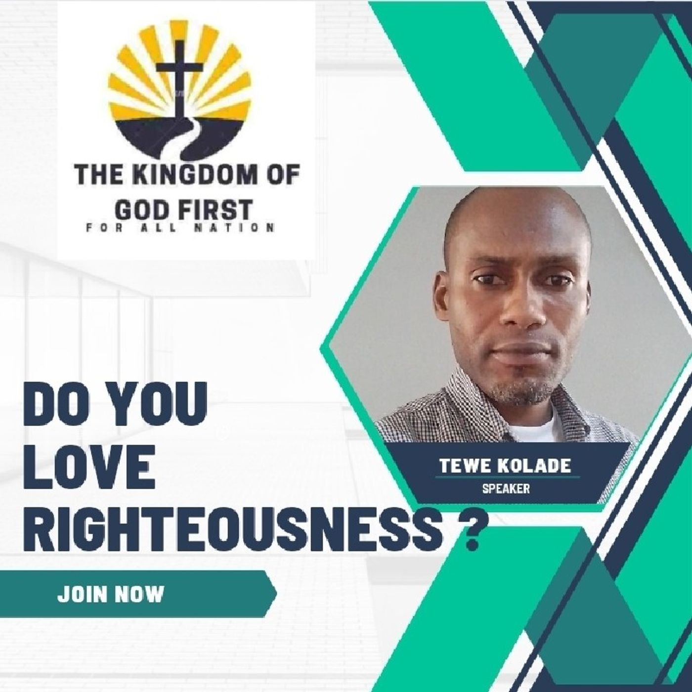 DO YOU LOVE RIGHTEOUSNESS?