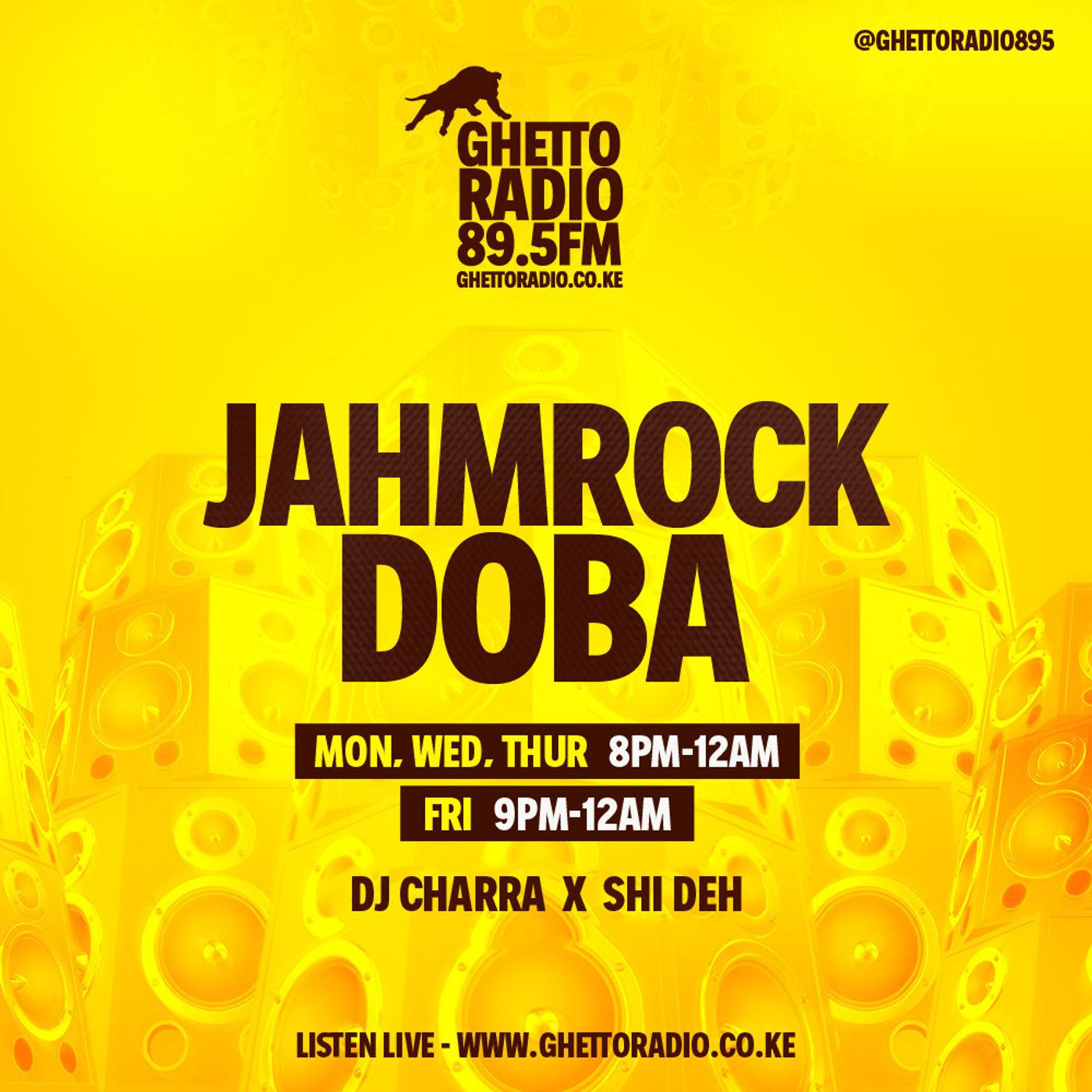 JAHMROCKDOBA COOL VIBES FT DEEJAY CHARRA & SHII DEH ON GHETTO RADIO