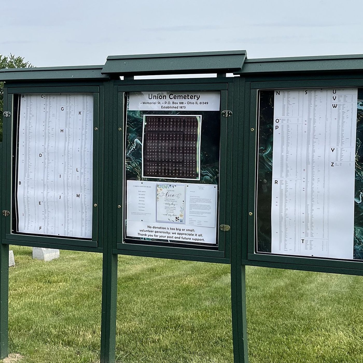 Ohio cemetery installs cemetery directory episode artwork