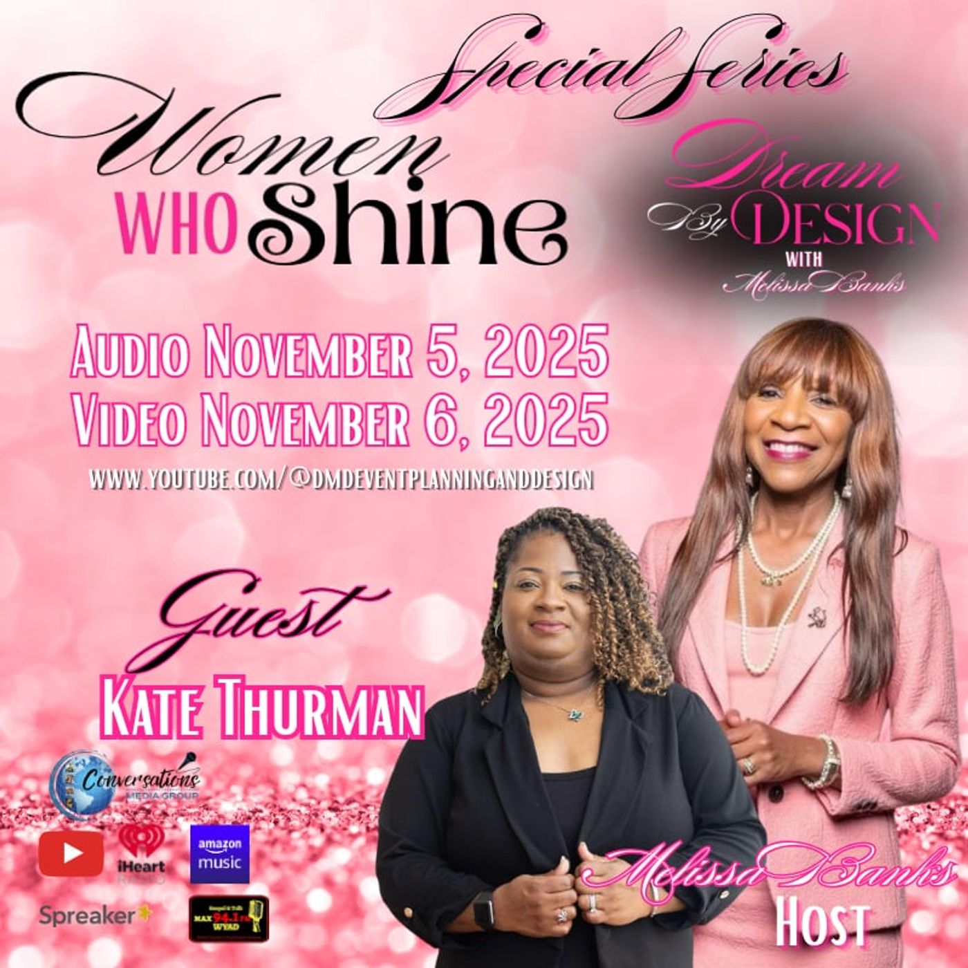 Melissa Banks' Women Who Shine Series welcomes guest Kate Thurman ~ #womenempowerment #femaleentrepreneurs episode artwork