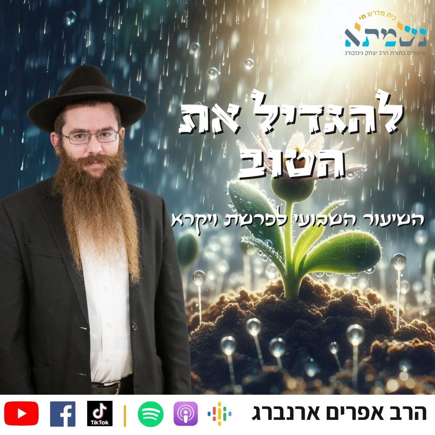 להגדיל את הטוב | קדושת לוי פרשת ויקרא | הרב אפרים ארנברג