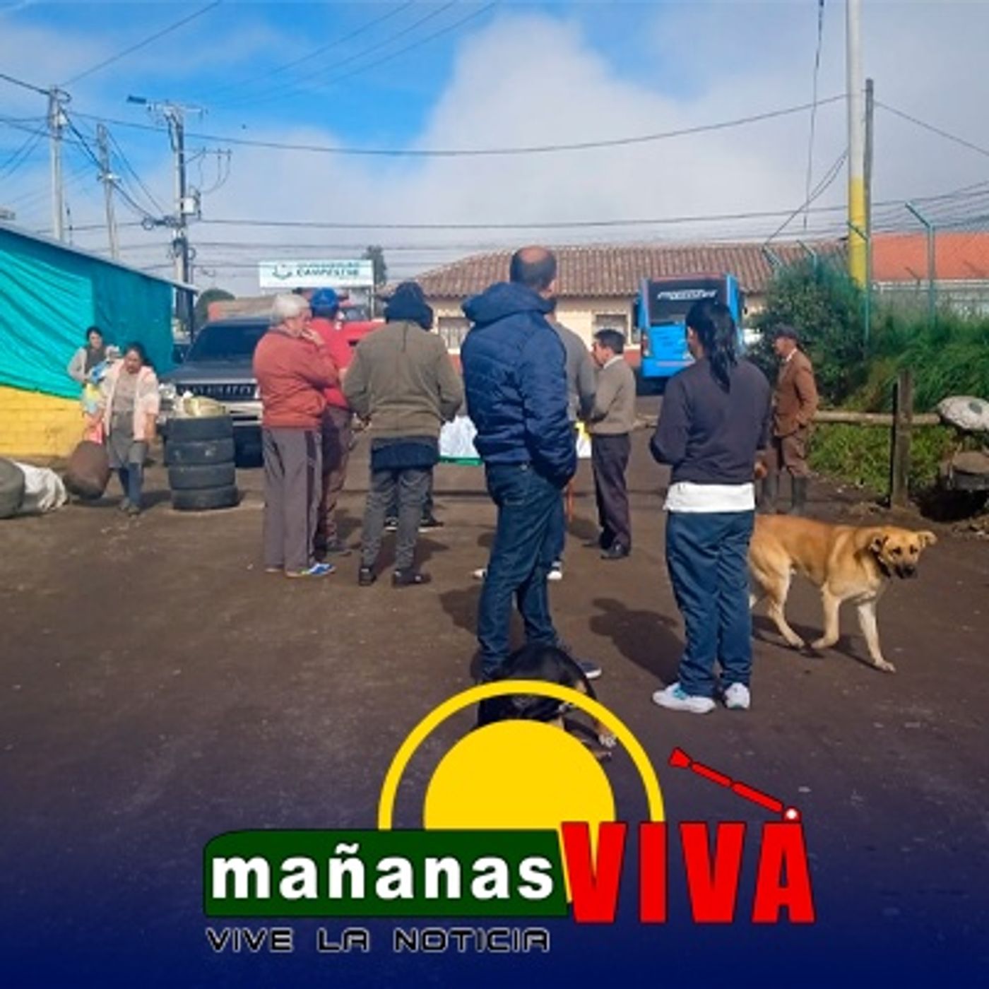 Habitantes de San Luis bloquean vía alterna entre Ipiales y el aeropuerto por incumplimientos en obras