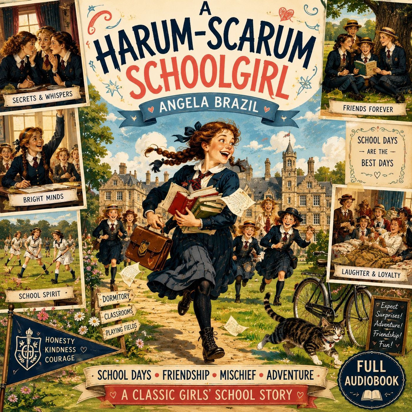 A Harum-Scarum Schoolgirl by Angela Brazil | School Days, Friendship & Mischief | Classic Girls' School Story | Part [1]