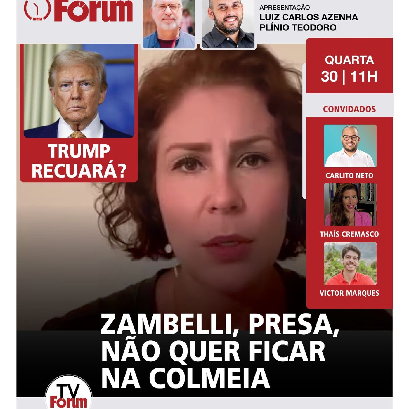 Presa na Itália, Zambelli não quer se juntar a bolsonaristas presos no Brasil | 30.07.25 episode artwork