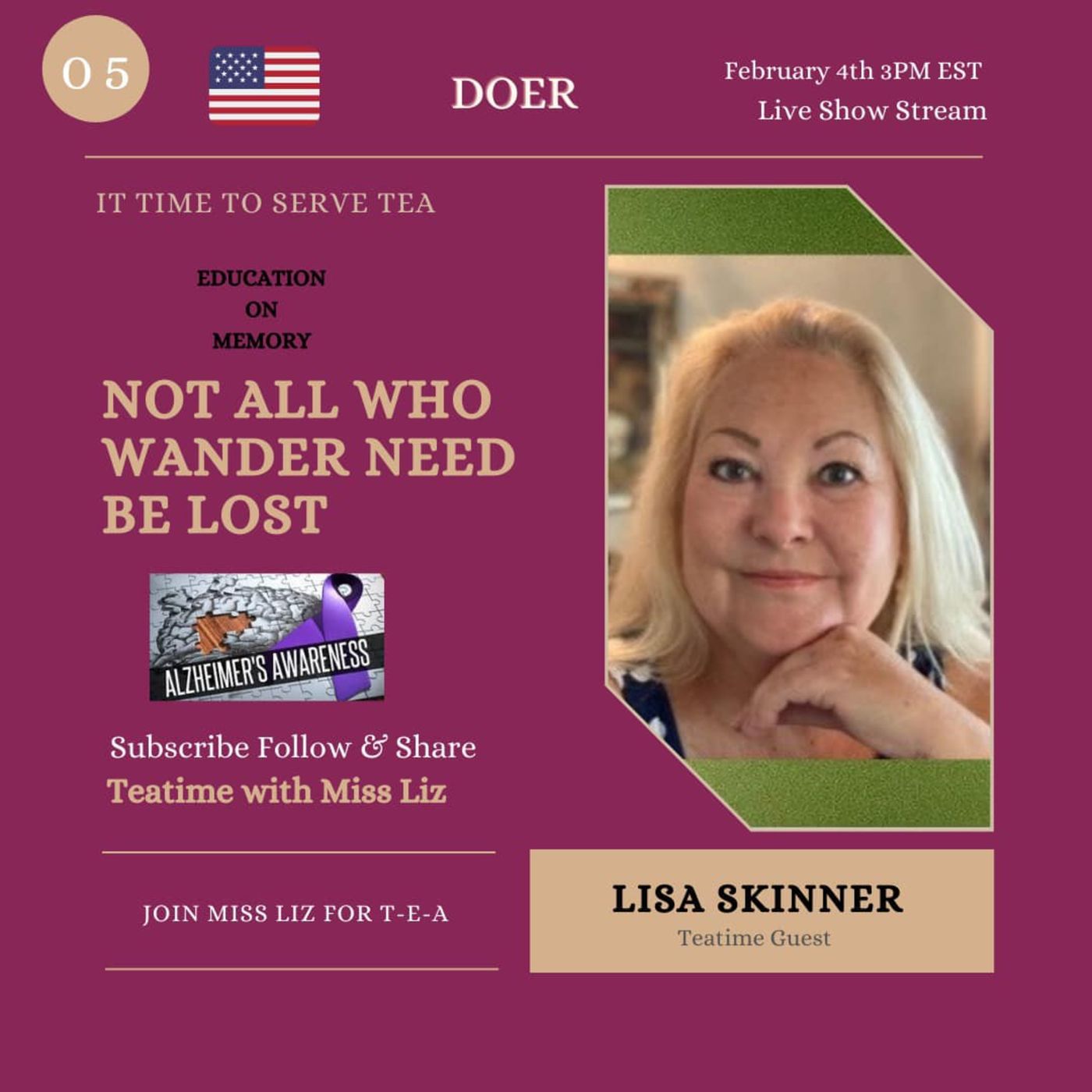 Teatime with Miss Liz