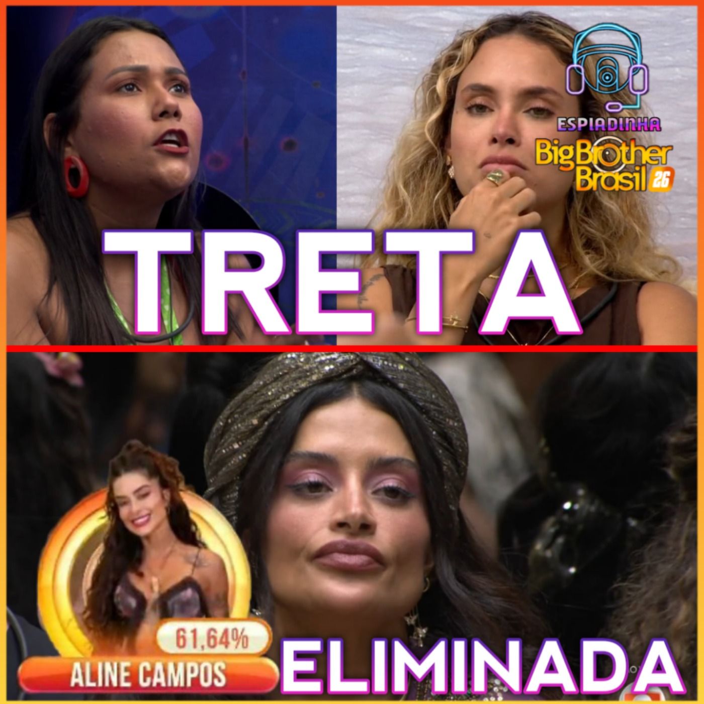Aline é a primeira ELIMINADA + Chaiany TRETOU com Jonas e Sarah + Matheus vs Ana Paula | BBB 26