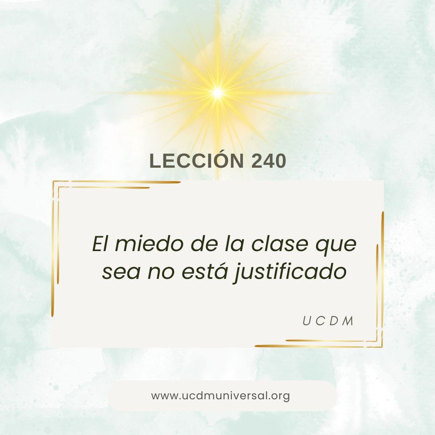 UCDM Universal LECCIÓN DEL DÍA