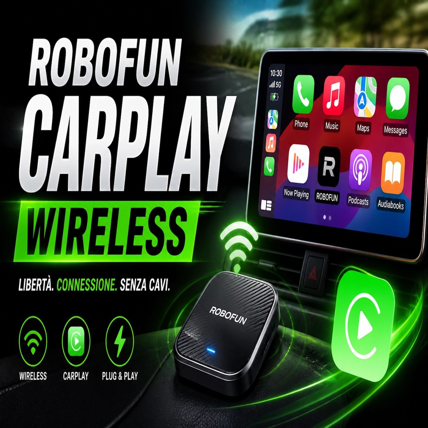 Robofun CarPlay Wireless- addio cavi a meno di 12 euro episode artwork