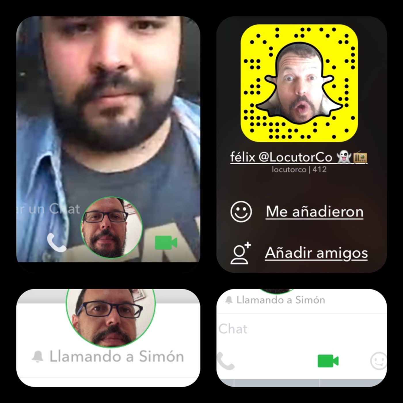 Llamadas de voz y vídeo en Snapchat