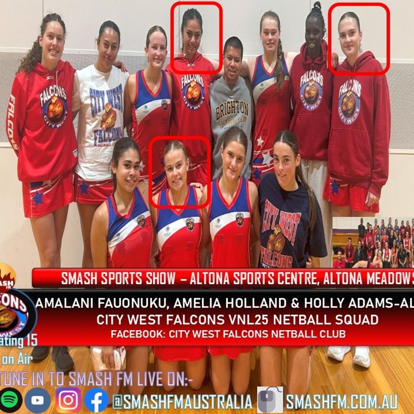 SSS15THYR: City West Falcons VNL25 23s Netball Interviews 150625