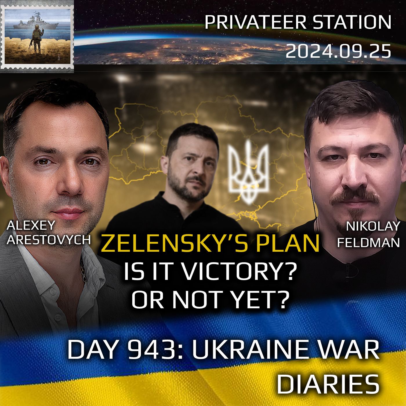 cover of episode War in Ukraine, Analytics. Day 943: Zelensky's Peace Plan. Is it Victory or Not Yet? Arestovych, Feldman